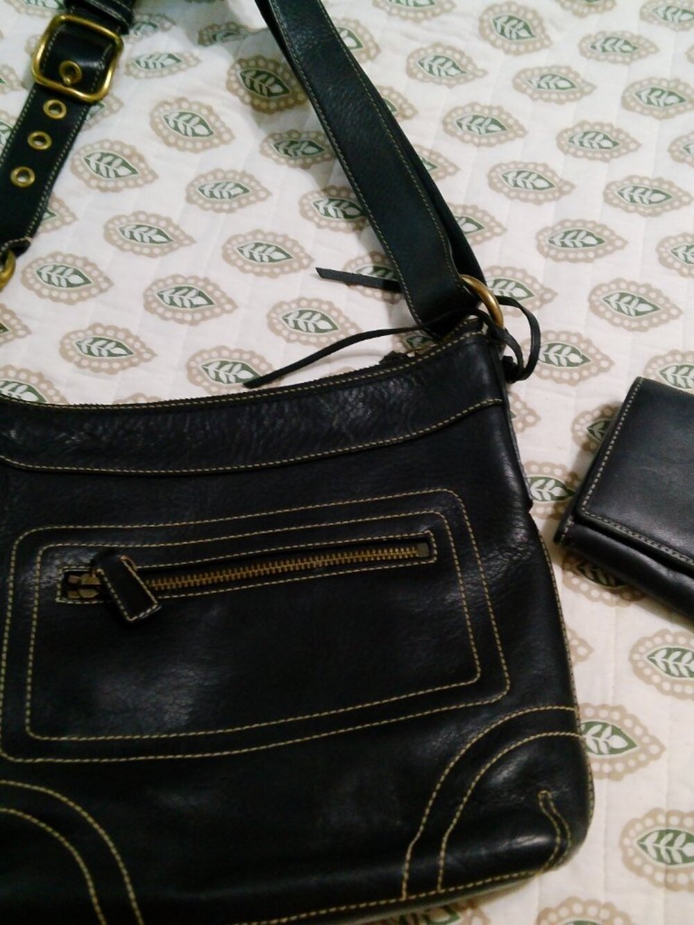 COACH BLACK SHOULDER BAG AND WALLET GOOD CONDITION - Picture 12 of 13